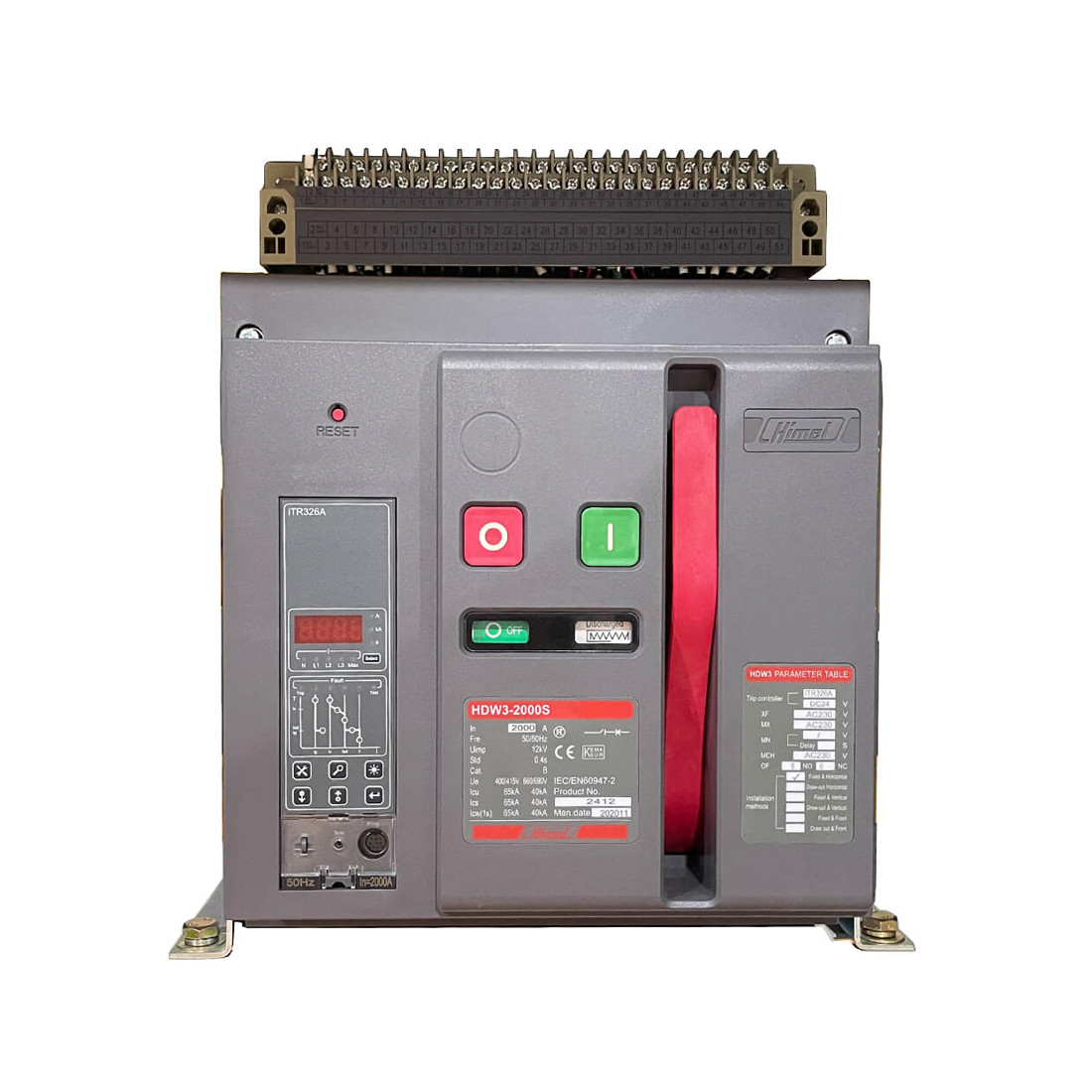 Воздушный автоматический выключатель Himel HDW3 6300AF 5000A HDW363M503DHNN56H, фото 1