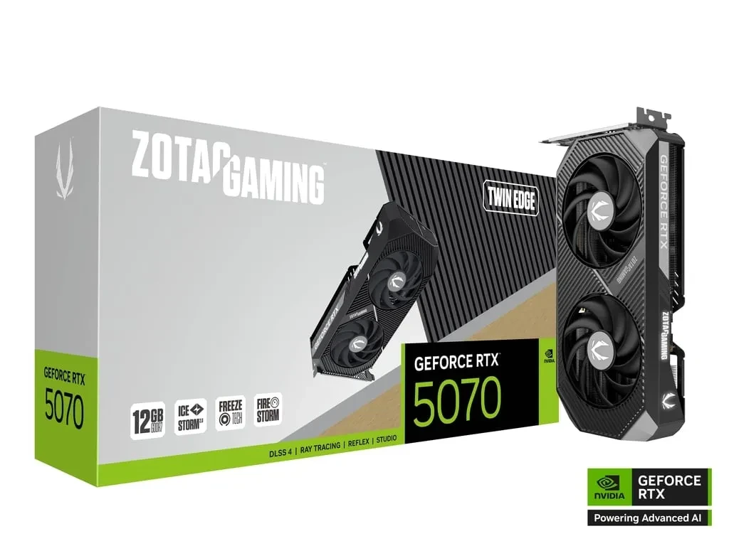 Видеокарта ZOTAC RTX 5070 TE 12 Гб GDDR7 ZT-B50700E-10P, фото 1