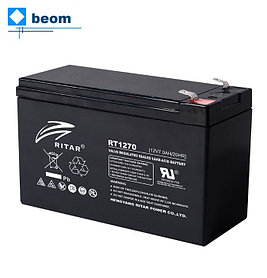 Аккумуляторная батарея Ritar RT1270 ( 12В 7Ач | размеры ШхГхВ 151х65х100 мм | вес 1.95кг | Тип клемм F2 )