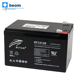 Аккумуляторная батарея Ritar RT12120 ( 12В 12Ач | размеры ШхГхВ 151*98*101 мм | вес 3,4 кг | Тип клемм F2 )
