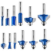 Набор фрез по дереву ЗУБР "ПРОФЕССИОНАЛ" 12шт. 28796-H12