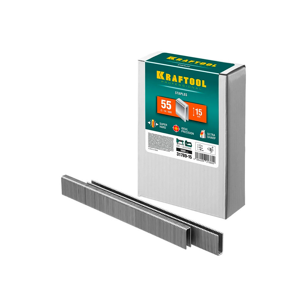 Скобы для степлера Kraftool 5000шт. 31789-15, фото 1