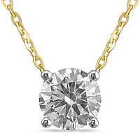 Колье GOLDOS DCP281-100 длина 45 см вес 2.5 г золото, бриллиант выращенный