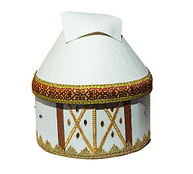 Коржын в виде белой юрты, 32 см