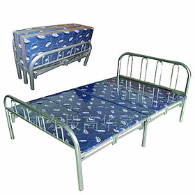 Кровать металлическая складная двуспальная, Китай