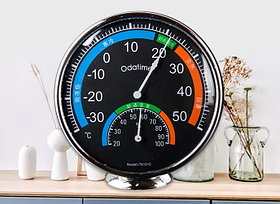 Комнатный термометр для измерения температуры и влажности TH101C, черный