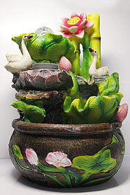 Интерьерный фонтан-водопад "Лебеди" (36х22х23)