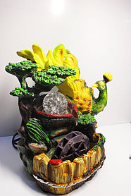 Интерьерный фонтан-водопад "Павлин"