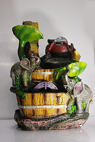 Интерьерный фонтан-водопад "Слоны" (27*17*13)