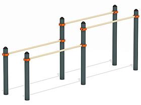 Брусья для воркаут разновысокие КВХ 3766