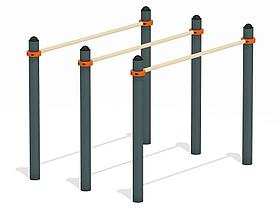 Брусья для воркаут тройные КВХ 3767