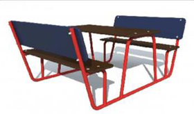 Столик (1,95 м х 1,180м х 0,800м) УСН 8601-0301-0102