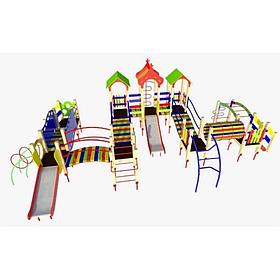 Детский игровой комплекс (6,170м х 5,600м х 3,330м)