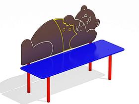 Детская лавочка «Медвежонок» МАФ 1703 от производителя