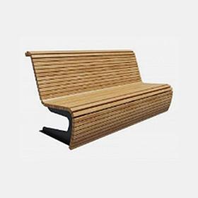 Лавочка со спинкой «Архимед» МАФ 1628