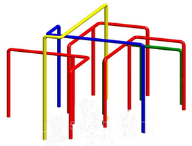 Брусья-лабиринт. марка 2 УСН 8601-0213-0102