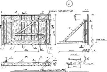 Деревянное ограждение УСН