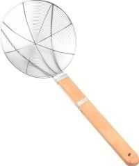 Шумовка нержавейка сетчатая с деревянной ручкой d 20 см, l 47 см, P.L. Proff Cuisine
