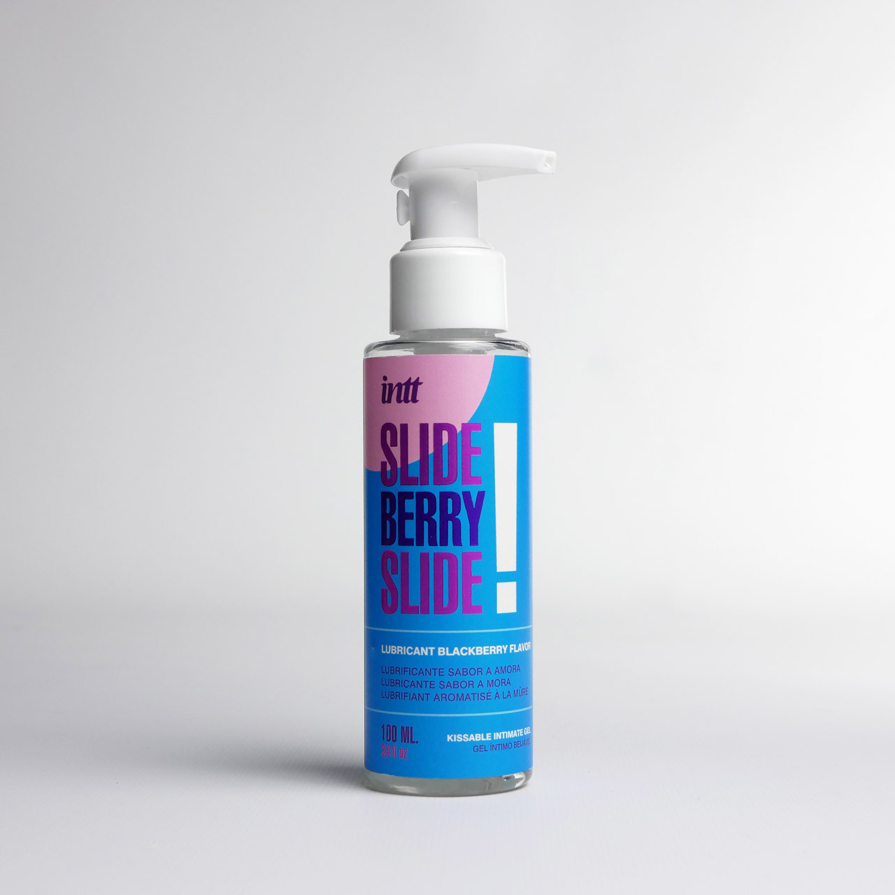 Увлажняющий гель INTT SLIDE BERRY SLIDE! на водной основе, ежевика, 100 мл
