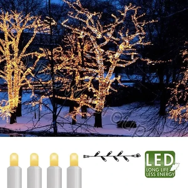 Гирлянда цепочка 3м теплобелая кабель белый дополнительная 30диодов LED outdoor 466-06-3, фото 1