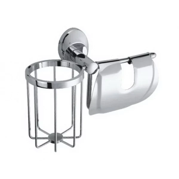 Бумагодержатель с держателем дезодоранта Fixsen Europa FX-21809+10 хром, фото 1