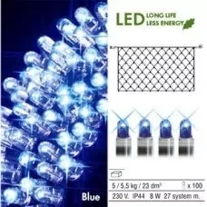 Гирлянда-сетка голубая дополнит. 2x1м 100диодов System LED 465-19, фото 1