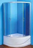 Душевой уголок Erlit ER0508T- C4 80*80*195 высокий (СЕРЫЙ) поддон, тонированное стекло (ER0508T- C4)