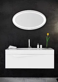 Тумба подвесная Aqwella Clarberg Papyrus с умывальником Elegance 1000, белая (Pap. 01.10/W)