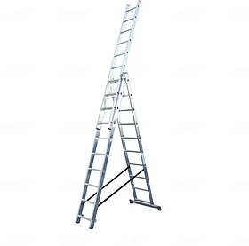 Алюминиевая трехсекционная лестница KRAUSE CORDA 3x10