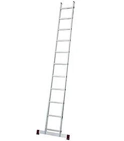 Лестница приставная односекционная алюминиевая с траверсой KRAUSE CORDA 11 ступеней