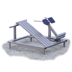 Скамья для пресс + гиперэкстензия (UZ018)