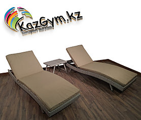 Комплект из 2-х шезлонгов со столиком "Ибица”
