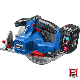 Пила дисковая (пчелка) на аккумуляторе Зубр, 1 Аккумулятор (4 Ач), Зубр,(CPB-190-41)