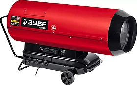 Дизельная тепловая пушка ЗУБР, 110 кВт, (на 1100 кв.м) прямой нагрев, серия "Мастер" (ДП-К8-110-Д)