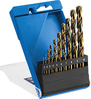 Набор сверл по металлу ЗУБР, 10 шт. (Ø 1-10 мм), класс А, Р6М5К5, серия "Профессионал" (29626-H10_z01)