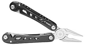 Многофункциональный инструмент, ЗУБР, 11 в 1, металлическая рукоятка 105 мм (47760)