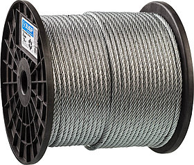 Трос стальной, DIN, ЗУБР, 6 мм, 120 м, серия "Профессионал" (4-304110-06)