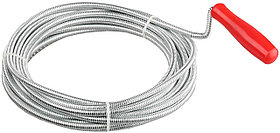 Трос сантехнический ЗУБР 5 м, 6 мм, пластиковая ручка (51902-05)