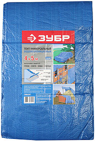 Тент строительный ЗУБР 3*5 м, плотность 75 г/м, универсальный, серия "Мастер" (12550-03-05)