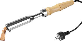 Электропаяльник для лужения с деревянной рукояткой Maxterm, STAYER 150 Вт, 220 В, клин (55311-150)