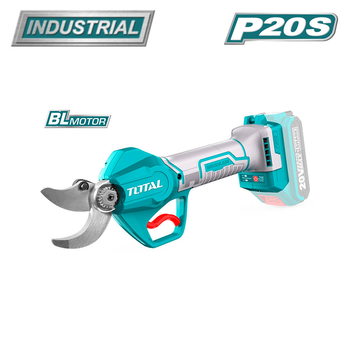 Секатор садовый аккумуляторный TOTAL TSSLI20308, фото 1