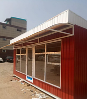 Киоск для овощей с козырьком