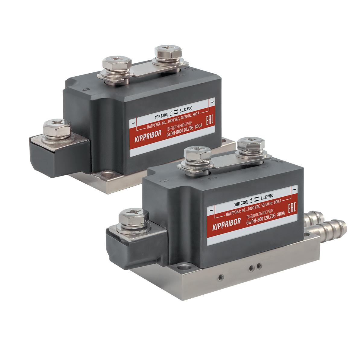 GwDH-xxx120.ZD3 с водяным и GaDH-xxx120.ZD3 с воздушным охлаждением. Твердотельные реле для коммутации мощной