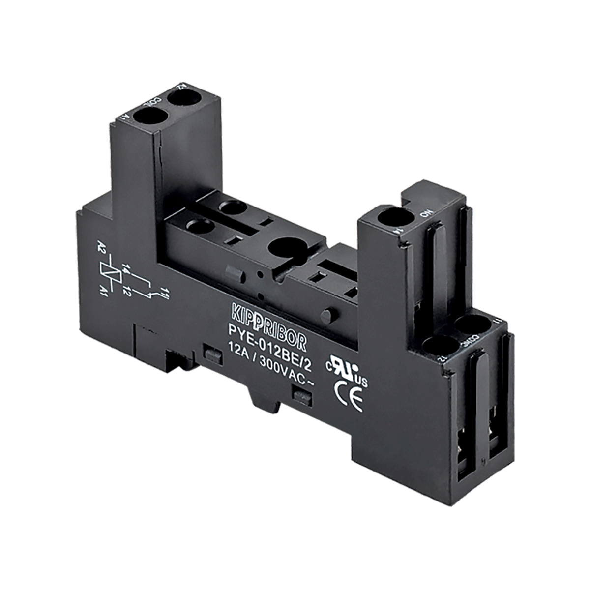 Монтажные колодки KIPPRIBOR PYF-012BE, PYF-022BE, PYF-112BE, PYF-122BE (для 1- и 2-контактных промежуточных