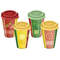 Стакан с крышкой 420мл "Фрукты и мята" (микс)