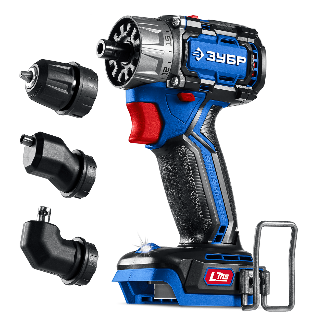 ЗУБР КОМПАКТ Комби #1, 20 В, 50 Н·м, без АКБ (LMS), бесщеточная модульная дрель-шуруповерт, ПРОФЕССИОНАЛ