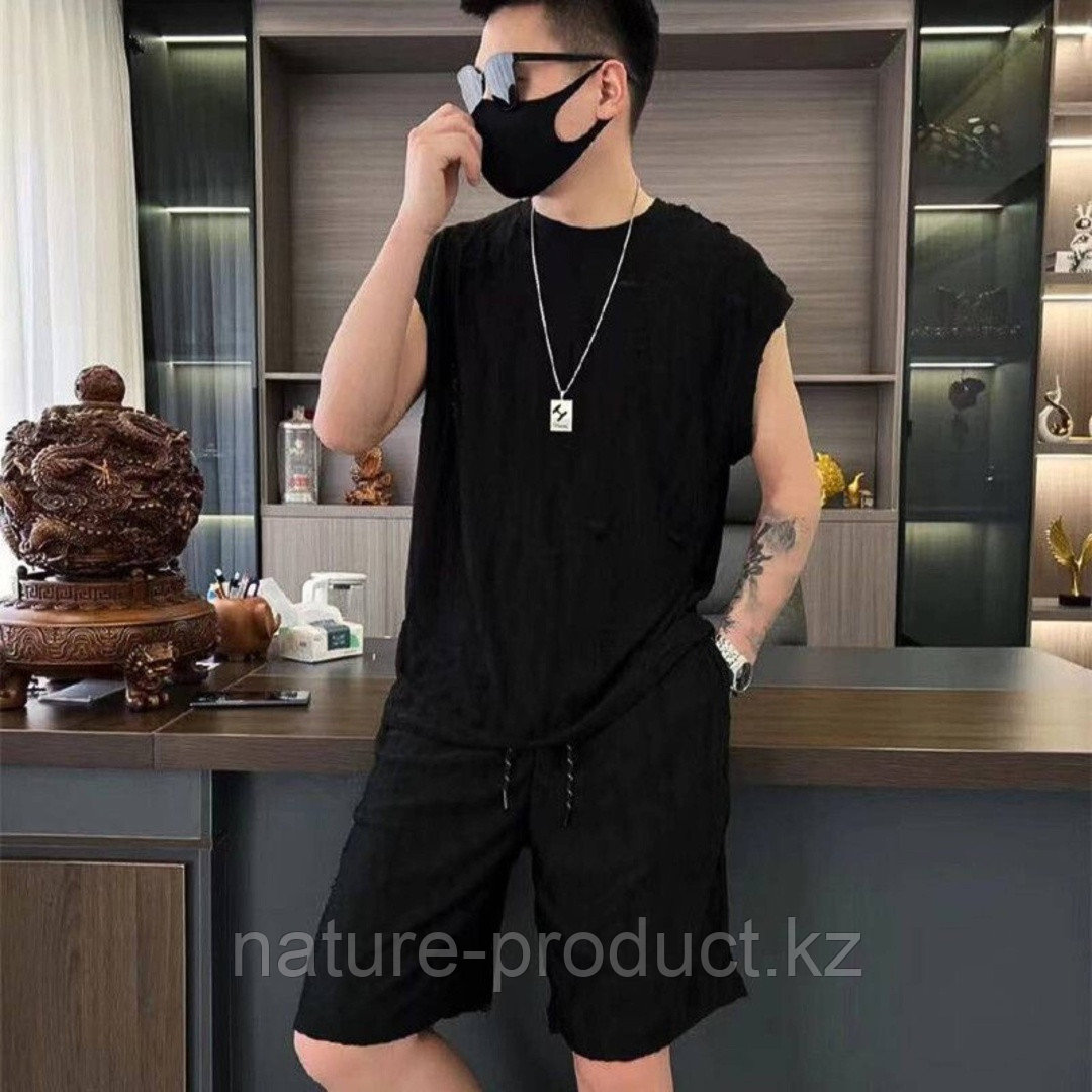 Костюм ORGIN двойка майка с шортами OR-54 черный 46 - 48 2XL - фото 1 - id-p126234844