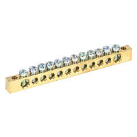 Шина "N" PEN "земля-ноль" 6x9мм 14/1 (крепеж по центру)