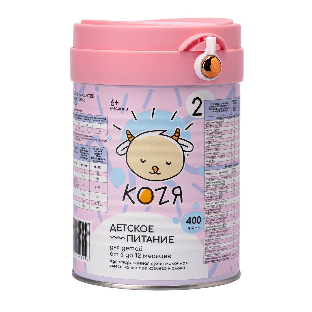 Адаптированная сухая молочная смесь на основе козьего молока для детей от 6 до 12 месяцев 400 г