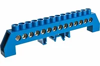 Шина "N" нулевая 8х12мм комб с изол "Стойка" ШНИ 14 КС (KR0812K-14P)